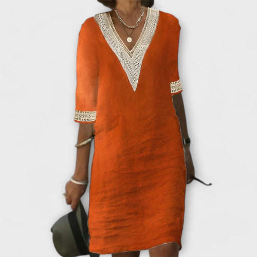 Mariana - Vestido Feminino De Algodão E Linho